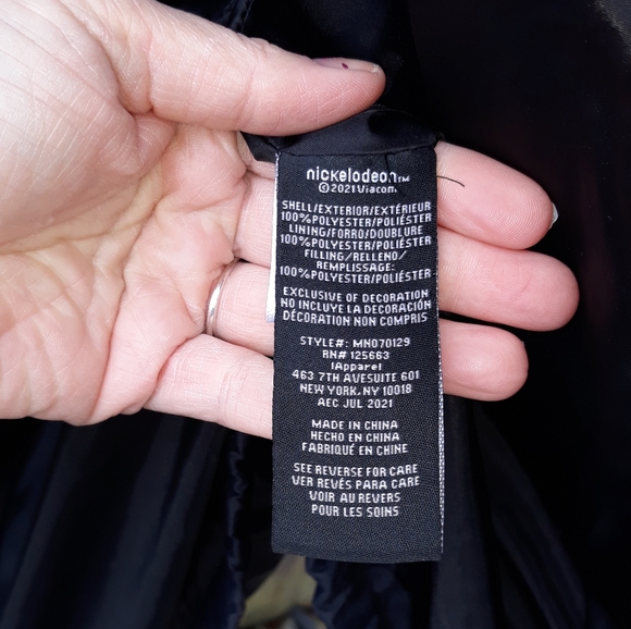 RARE Members Only X SpongeBob Nickelodeon iconic Puffer Jacket Black Size XXL - Picture 5 of 8